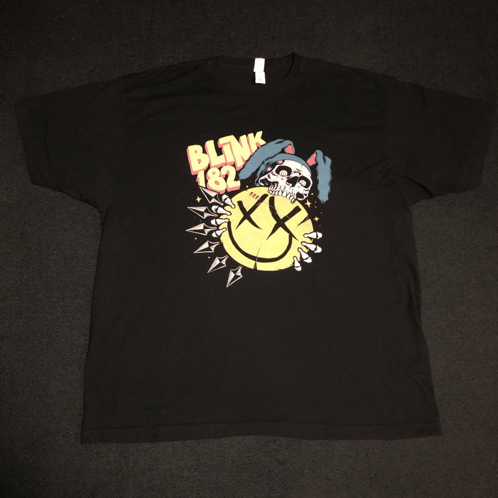 Blink 182 (band). Size XXL. Black color. Short Sleeve Shirt. NWOT. Short Sleeve.